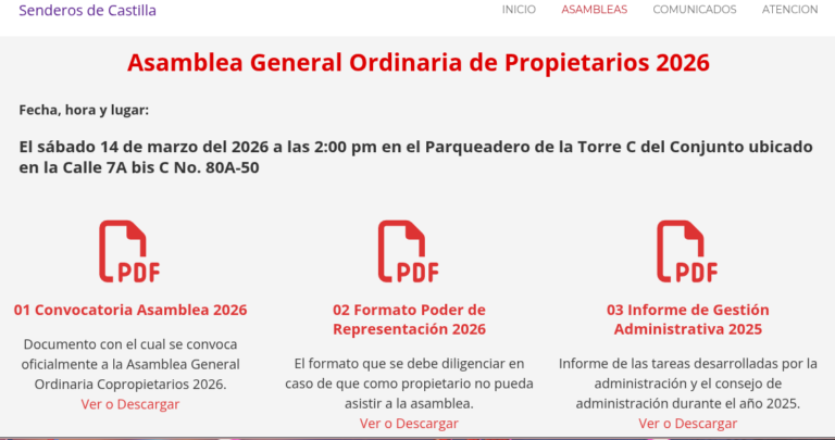Documentos Asamblea 2026
